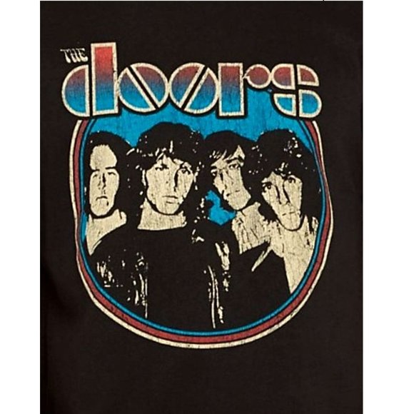 The Doors Band Photo psychedelic rock blues Official T-Shirt L NWT - Picture 2 of 2
